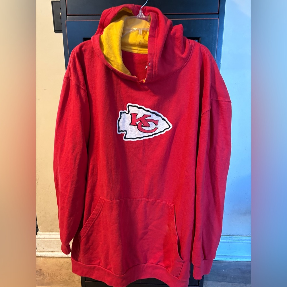 Kansas City Chiefs hoodie, sweatshirt; Fanatics; size 3XL
